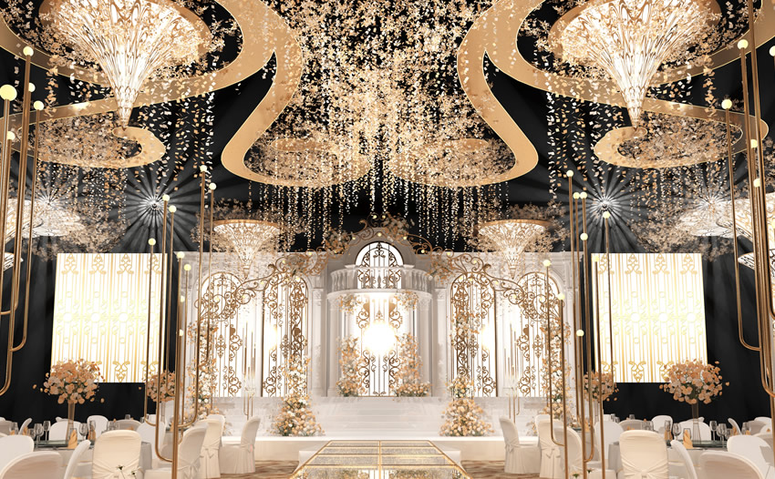 昆玉花木兰喜事汇金色大厅效果展示